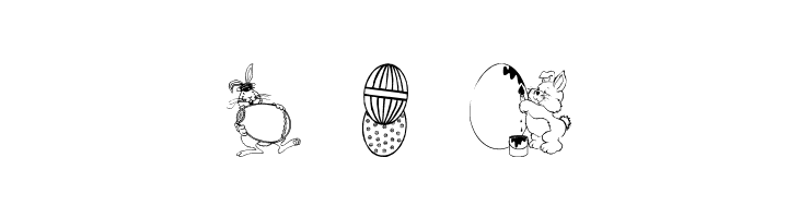 Easter art  Free Fonts Download