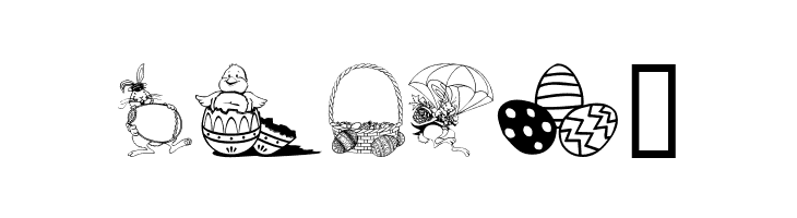 Easter art  Free Fonts Download