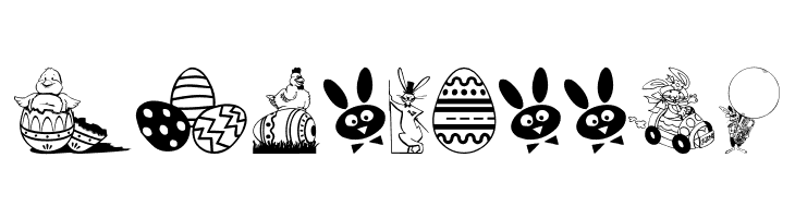 Easter art  Free Fonts Download
