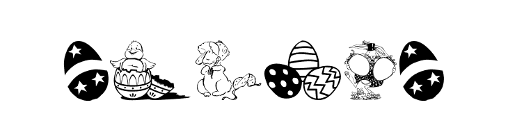 Easter art  Free Fonts Download