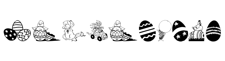 Easter art  Free Fonts Download