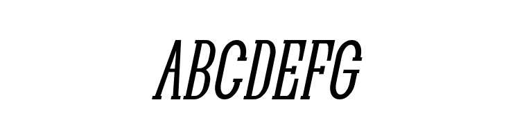 Quastic Kaps Narrow Italic  Free Fonts Download