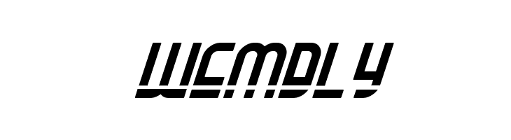 Ro'Ki'Kier Laser Italic  Free Fonts Download