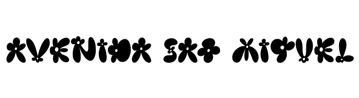 Burst Flower Regular  Free Fonts Download