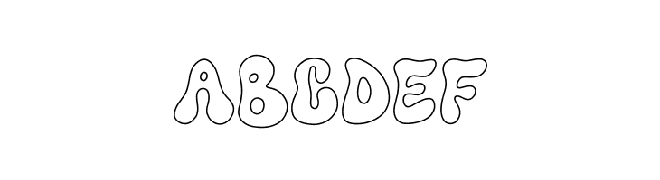 Funkie Retro Outline  Free Fonts Download