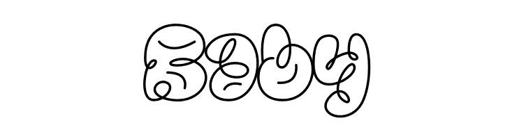 Scrouble Outline  Free Fonts Download