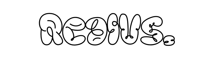 Scrouble Outline  Free Fonts Download