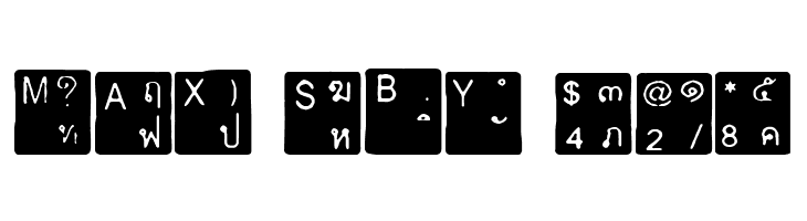 Thai Keyboard  Free Fonts Download