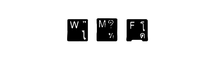 Thai Keyboard  Free Fonts Download