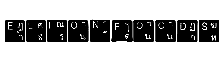 Thai Keyboard  Free Fonts Download