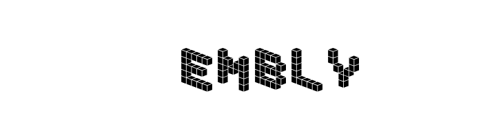 DemonCubicBlockFont Tile  Free Fonts Download