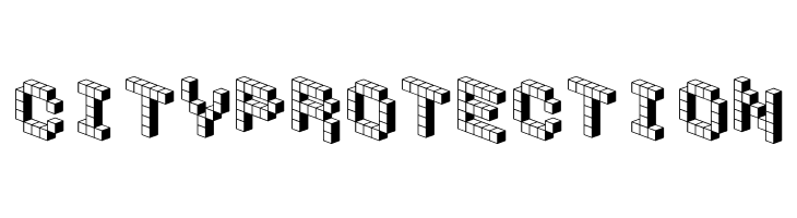 DemonCubicBlockFont Shade  Free Fonts Download