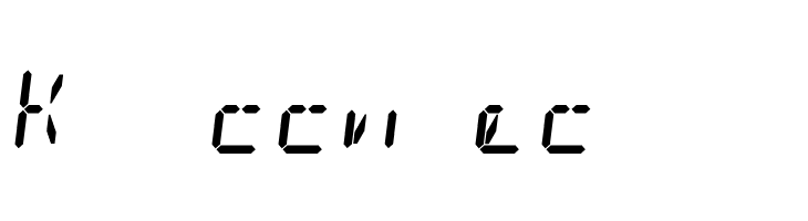 Digit Tech 14 Italic  Free Fonts Download