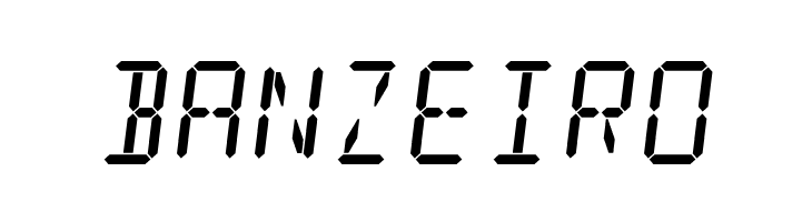 Digit Tech 14 Italic  Free Fonts Download