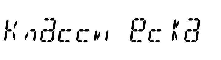 Digit Tech 16 Italic  Free Fonts Download