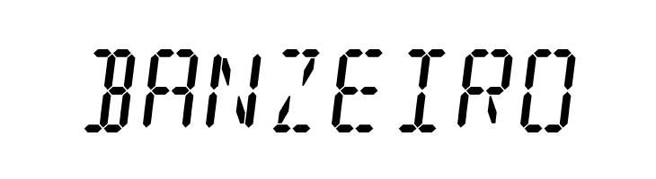 Digit Tech 16 Italic  Free Fonts Download