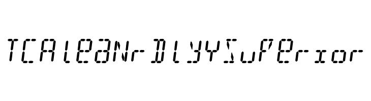 Digit Tech 16 Italic  Free Fonts Download