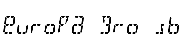 Digit Tech 16 Italic  Free Fonts Download