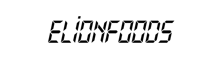 Typo Digit Demo Italic  Free Fonts Download