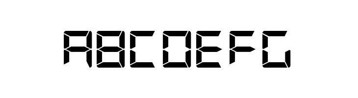 G7 Segment7 S5  Free Fonts Download