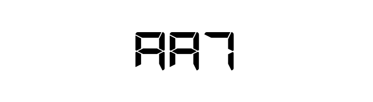 G7 Segment7 S5  Free Fonts Download
