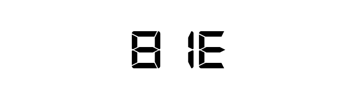 G7 Segment7 S5  Free Fonts Download