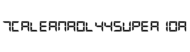 G7 Segment7 S5  Free Fonts Download