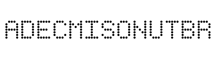 IntoDotMatrix Regular  Free Fonts Download