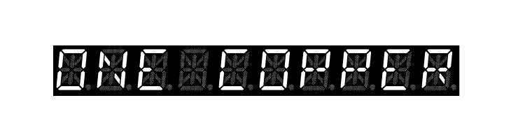 14 SegmentLED  Free Fonts Download