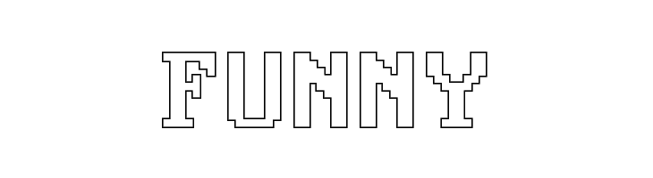 Good Old DOS Outline Regular  Free Fonts Download