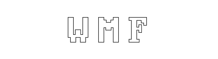 Good Old DOS Outline Regular  Free Fonts Download