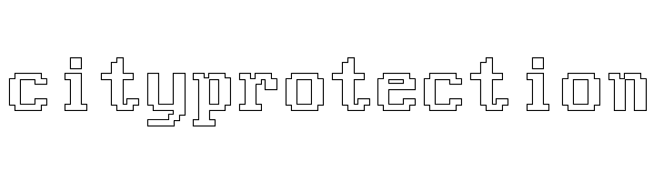 Good Old DOS Outline Regular  Free Fonts Download