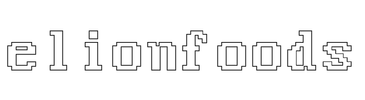 Good Old DOS Outline Regular  Free Fonts Download