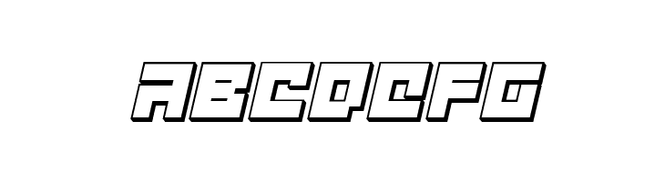 deep data cube 3d italic  Free Fonts Download