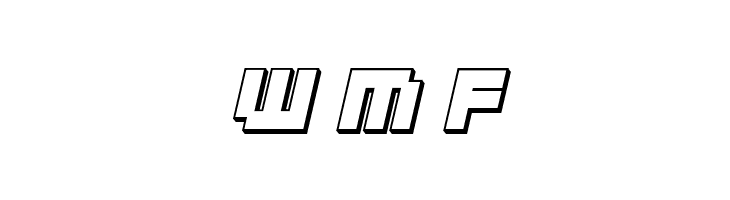 deep data cube 3d italic  Free Fonts Download