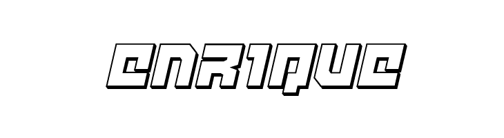 deep data 3d italic  Free Fonts Download