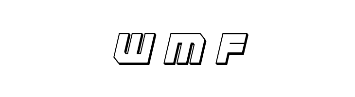 deep data 3d italic  Free Fonts Download