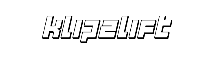 deep data 3d italic  Free Fonts Download