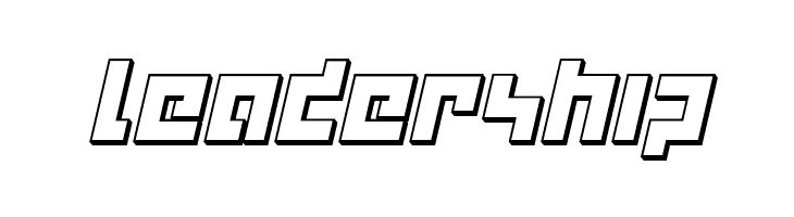 deep data 3d italic  Free Fonts Download