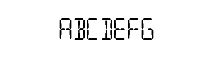 Digital Readout Upright  Free Fonts Download