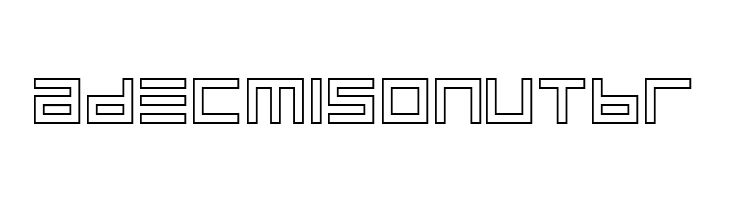 BIN Outline  Free Fonts Download