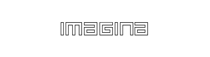 BIN Outline  Free Fonts Download