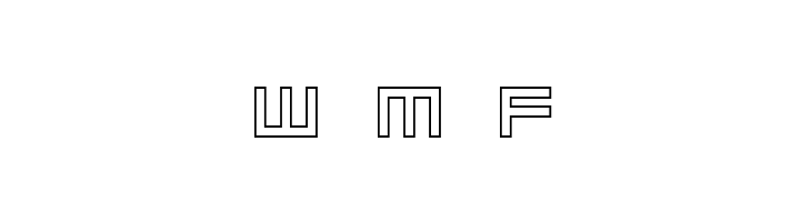 BIN Outline  Free Fonts Download