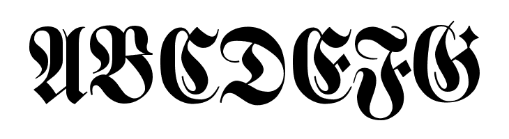 Schmale Halbfette Fraktur  Free Fonts Download