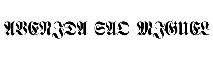 Schmale Halbfette Fraktur  Free Fonts Download