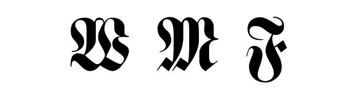 Schmale Halbfette Fraktur  Free Fonts Download