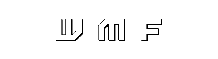 Uno Estado 3D  Free Fonts Download