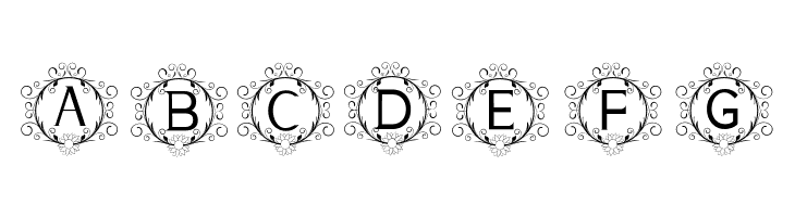 monogram sunflower  Free Fonts Download