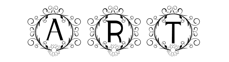 monogram sunflower  Free Fonts Download
