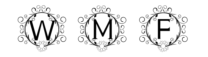 monogram sunflower  Free Fonts Download